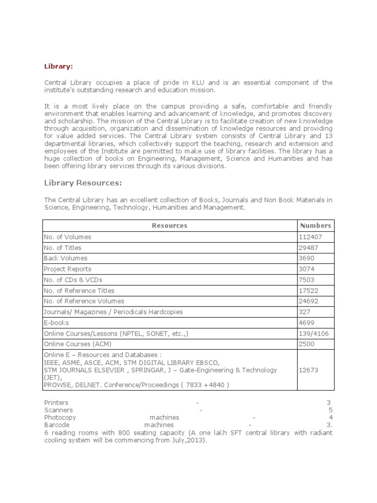 Library Resources | PDF | Libraries | Digital Library
