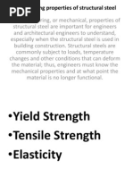 Engineering Properties of Structural Steel