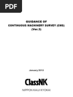 Guidance On Continuous Machinery Survey Cms e