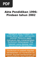 Akta Pendidikan 1996