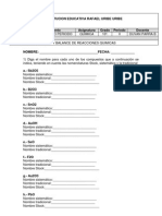 Nomenclatura y Balance de Reacciones Recuperacion 2 Periodo Decimo