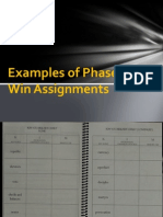 Examples of Phase Two Win Assignments