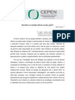 AMBINERGIA  2009 - TEXTOS DE APOIO CEPEN - Política e Estratégia para quê