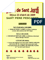 Programa Sant Jordi 2009 St.Pere Pescador