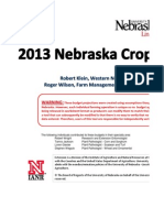 Nebraska Crop Budget