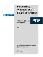 Supporting Women's ICT-Based Enterprises a Handbook for Agencies upporting Women's ICT-Based Enterprises A Handbook for Agencies in Developmentn Development
