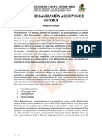 MANUAL ORGANIZACIÓN ARCHIVOS DE OFICINA