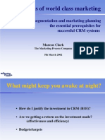 Presentation - Market Segmentation and Marketing Planning in Practice