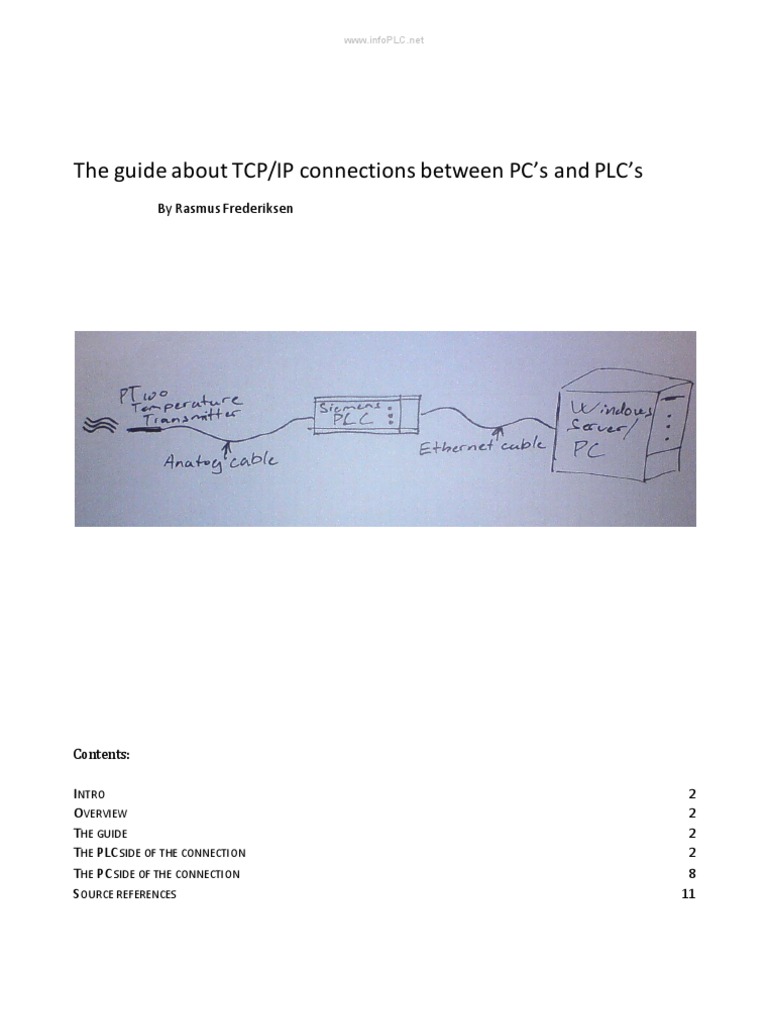 TCP/IP Guide for Siemens PLCs and PCs | PDF | Programmable Logic ...