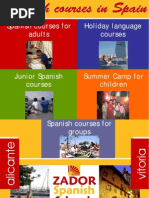 Download Spanish Courses Spain ZADOR 2009 by Zador Spanish Schools SN14860101 doc pdf