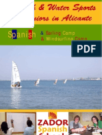 Spanish and Water Sports for Juniors in Alicante Spain
