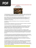 Us Shipment of Arms to Israhell b4 Gaza Massacre