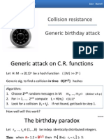 06.2 Collision Resistance Generic Birthday Attack