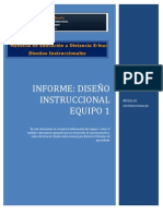 Informe Diseño Instruccional EQUIPO 1