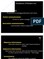 Chapter 2: Foundations of Resident Care: Communication