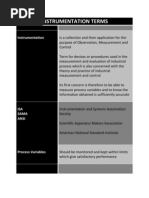 Instrumentation Terms3 -2