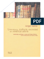 Literatura, Cultura y Sociedad en America Latina