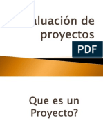 Evaluación de Proyectos