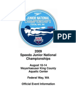 2009 Speedo Junior National Championships Event Information