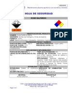 Hoja de Seguridad Ácido Sulfúrico