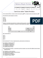 Tabela Periódica Exercícios