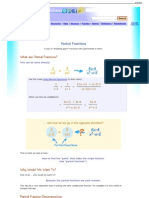 Partial Fractiovhhns