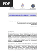 Conf - Politico - Koutoudjian - Lineamientos Estrategicos Para La Argentina