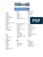 Zend Full PHP Certification Syllabus