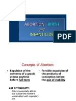 Print Abortion. Birth and Infanticide