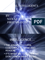 Artificial Intelligence: BY: Nawaz Ahmad First Yr. (Ece)