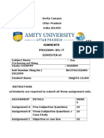 Amity Campus Uttar Pradesh India 201303 ASSIGNMENTS