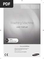 Washing Machine: User Manual