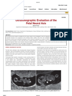 Ultrasonographic Evaluation of The Fetal Neural Axis: Journals