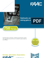 Hydraulic underground swing gate automation 750 Range