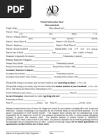 Patient Information Sheet | PDF | Informed Consent | Medical Diagnosis