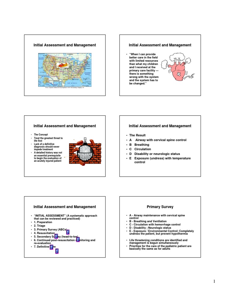 Initial Assessment and Management Initial Assessment and Management ...