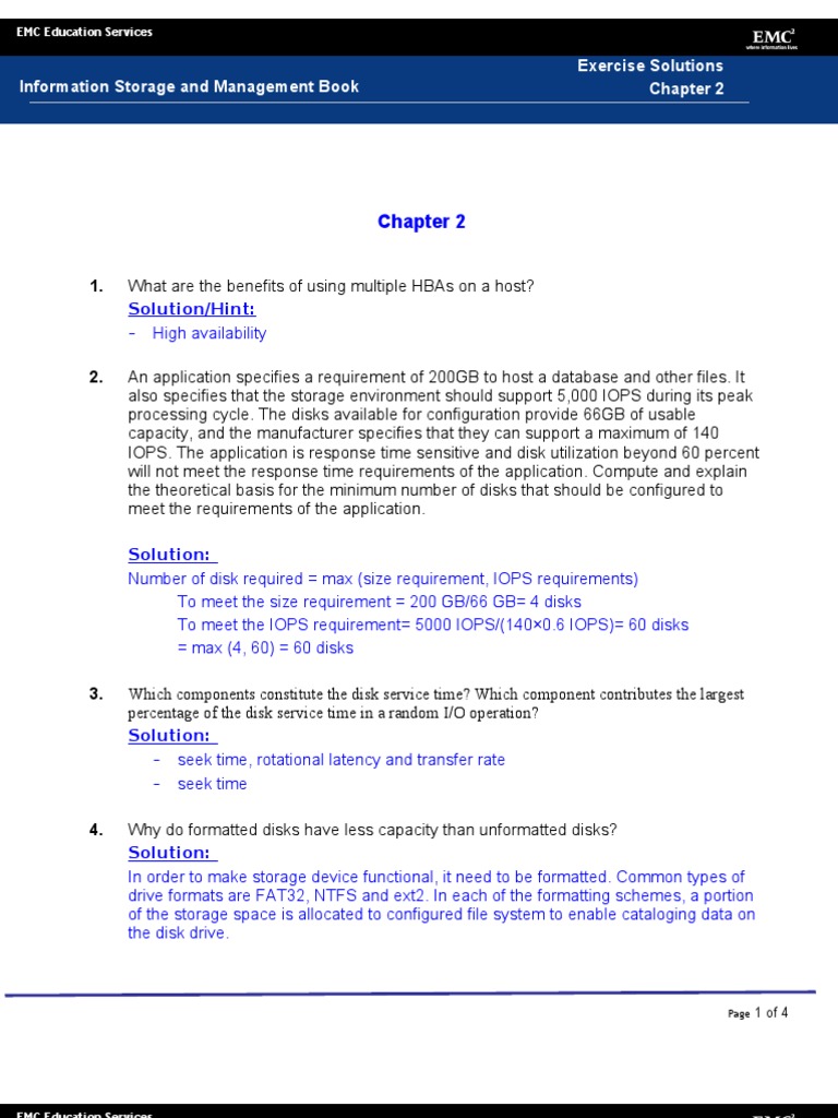 Ff84602 - CHP - ISM Book Exc Solutions | PDF | Computer Data Storage ...