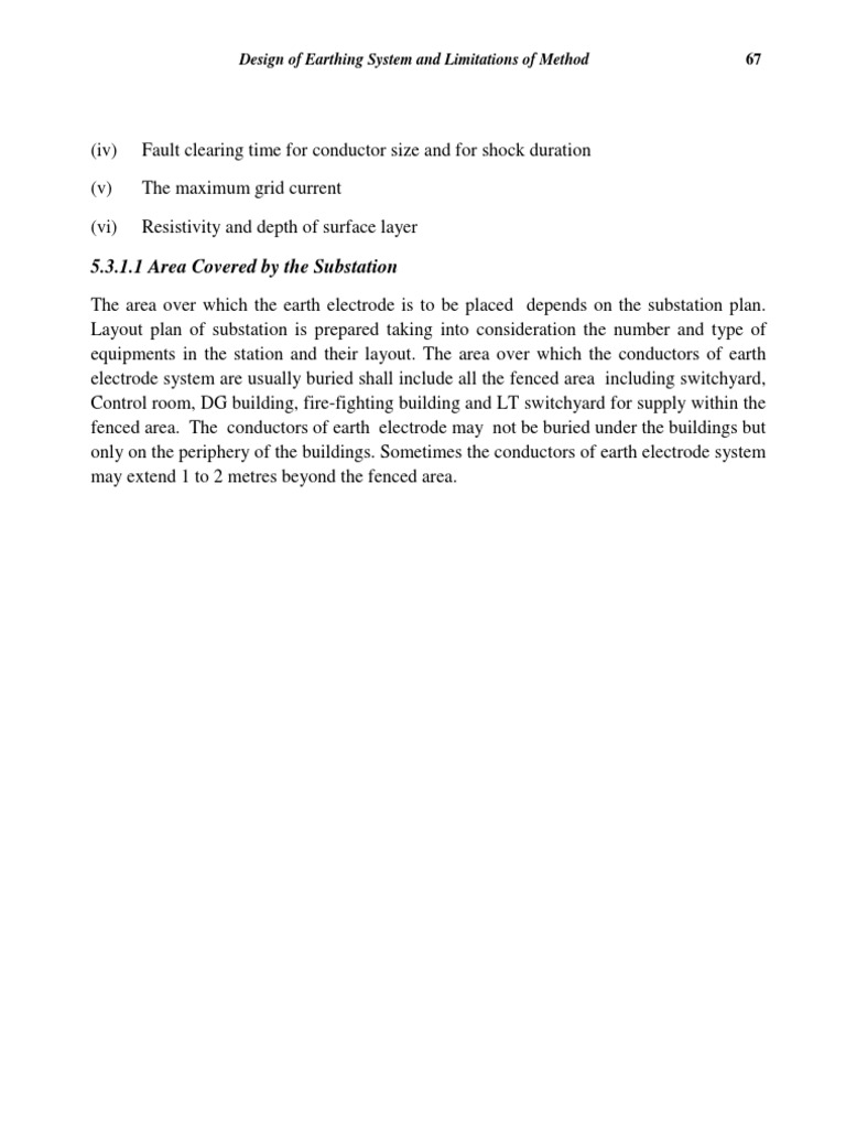 5.3.1.1 Area Covered by The Substation | PDF | Science & Mathematics