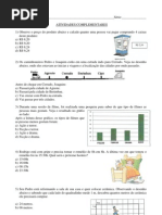 ATIVIDADES COMPLEMENTARES