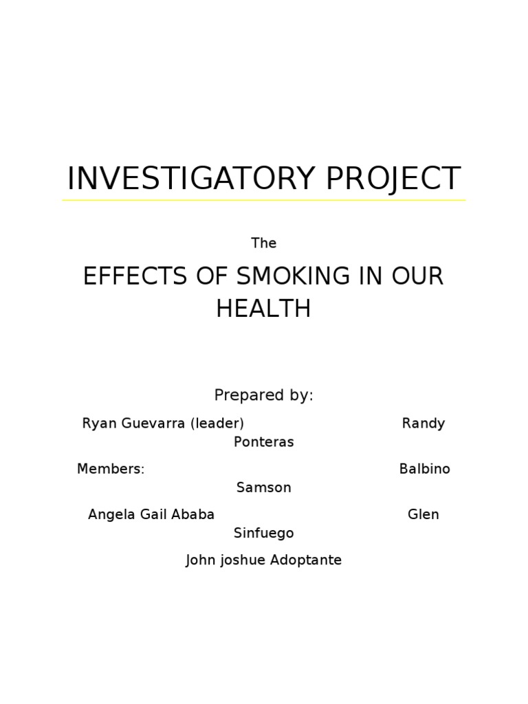 Effects of Smoking on Teen Health | PDF | Tobacco Smoking | Addiction