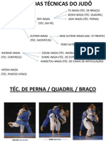 DIVISÃO DAS TÉCNICAS DO JUDÔ