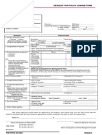 Request Policy Change Form