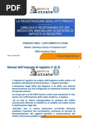 Registrazione Atti Privati