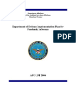 DOD Plan For Pandemic Influenza