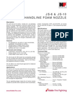 JS-6 & JS-10 Handline Foam Nozzles Data Sheet