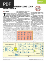 Transistorred Code Lock With Torch