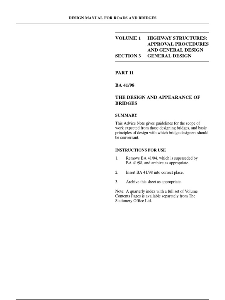 03.11 - General Design - Design and Appearance of Bridges | PDF ...