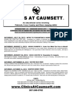 flyer - clinics at caumsett