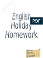 VIS Class 10 English HHW (2013) - by Ironman