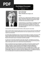 Psychosocial Assx John Nash